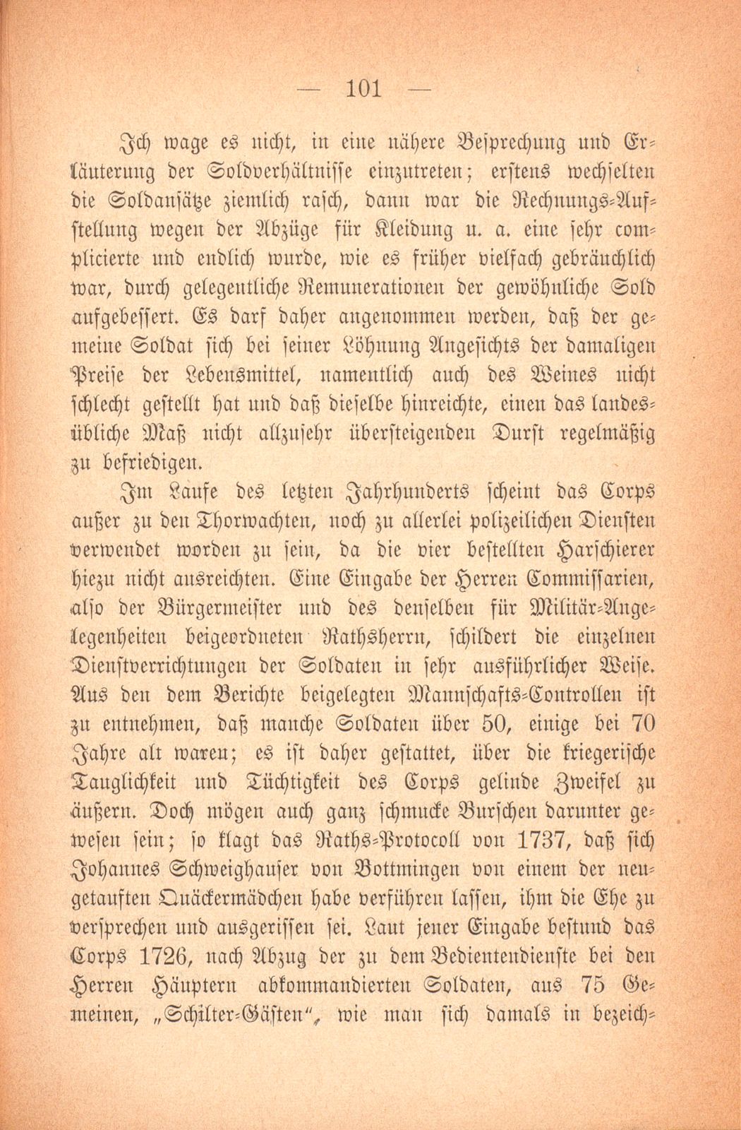 Über das baslerische Militärwesen in den letzten Jahrhunderten – Seite 23