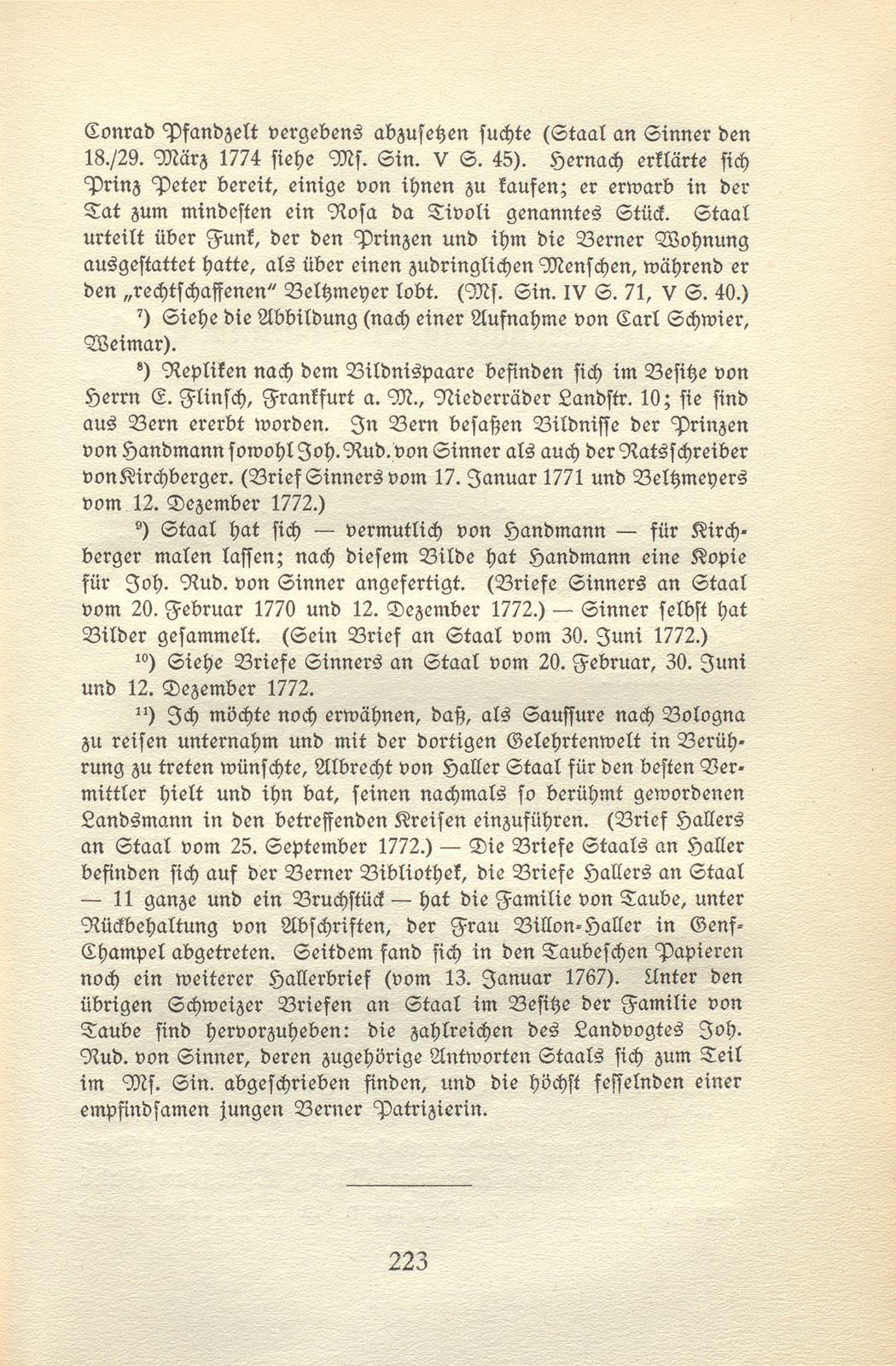 C.F. von Staal und Emanuel Handmann. (Nebst acht Briefen des Künstlers.) – Seite 29