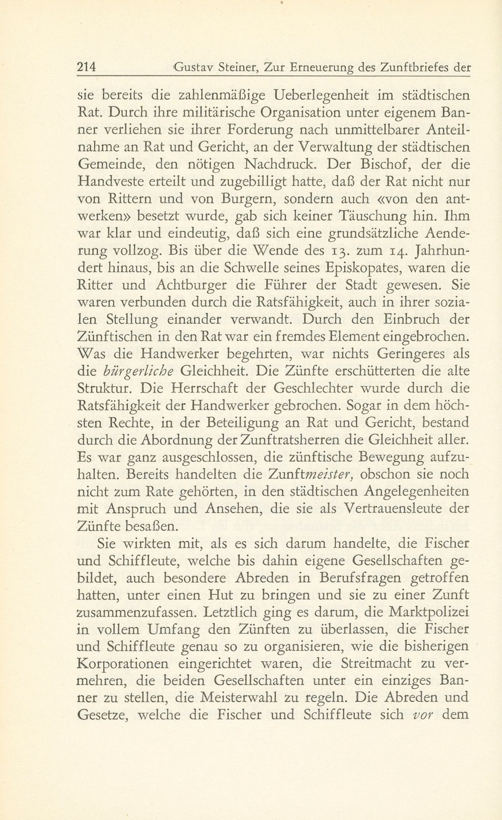 Zur Erneuerung des Zunftbriefes der Schärer, Maler und Sattler nach dem grossen Erdbeben – Seite 15