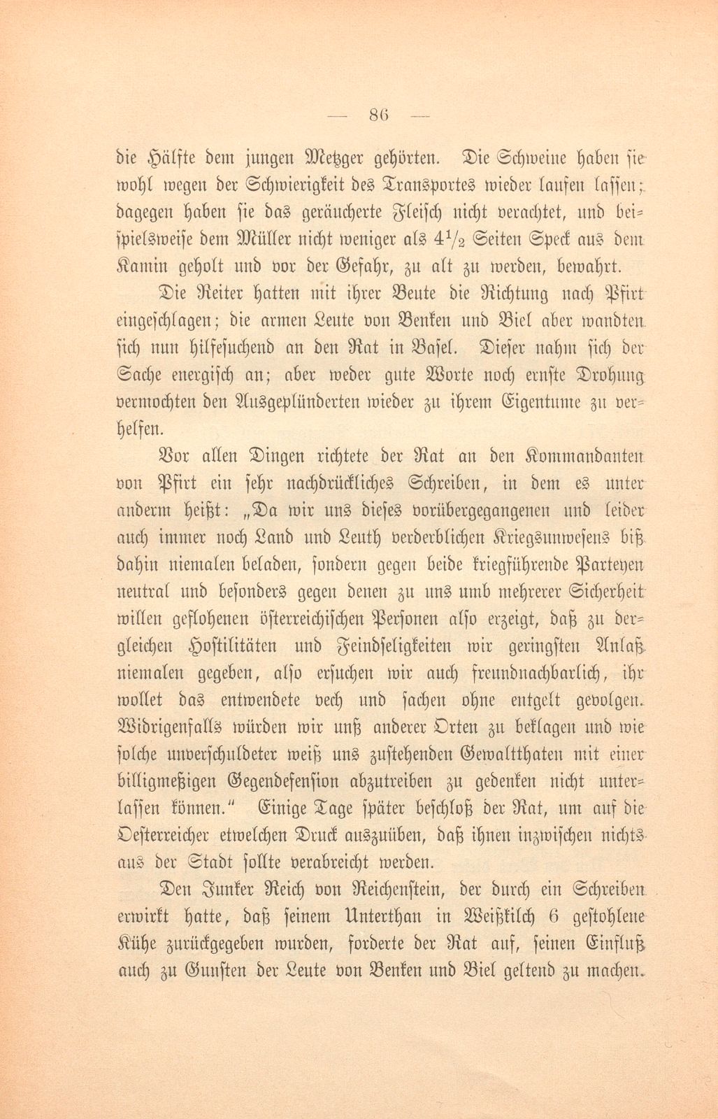 Biel-Benken im dreissigjährigen Kriege – Seite 14