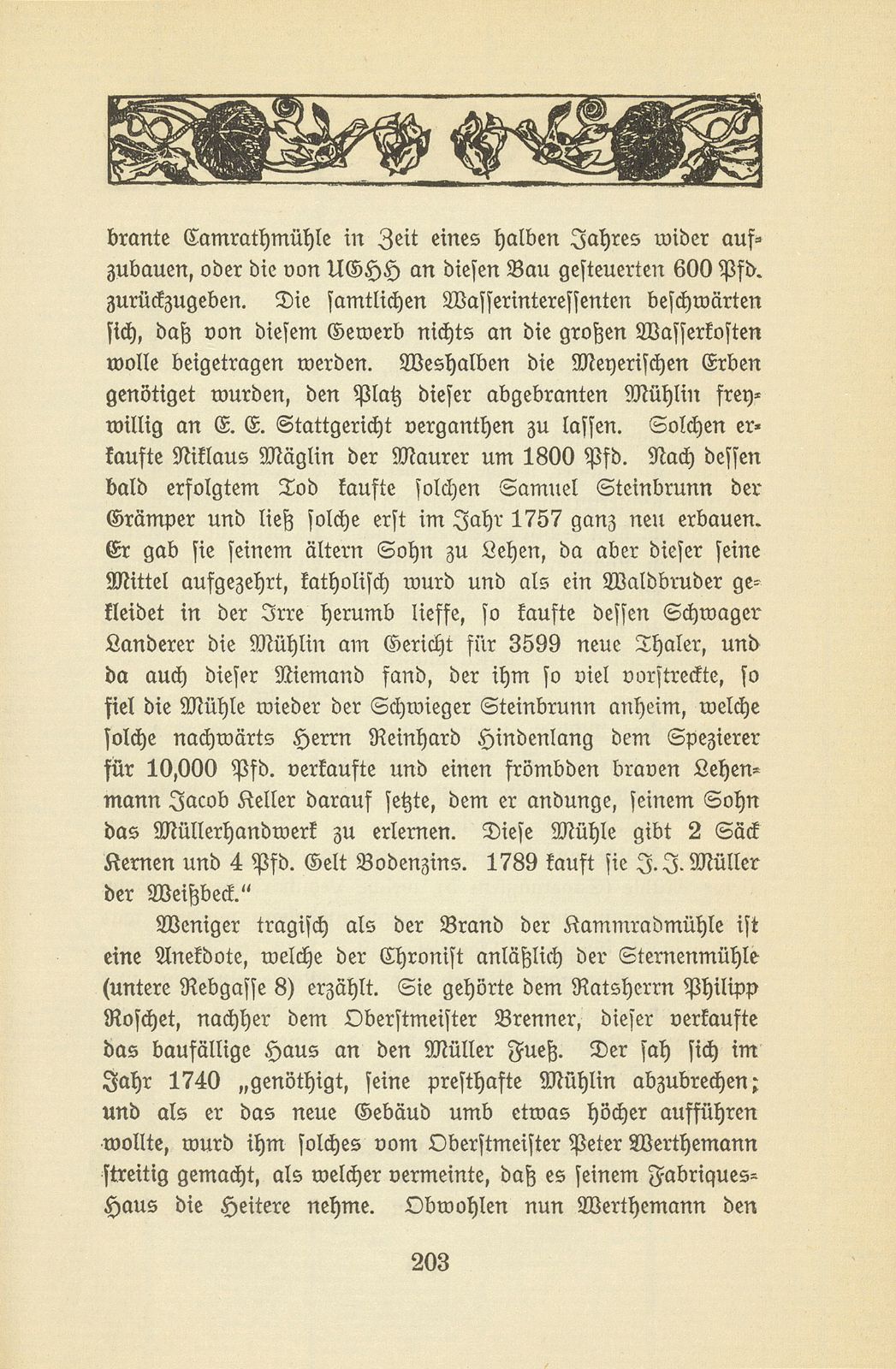 Eine Kleinbasler Chronik des 18. Jahrhunderts [Wilhelm Linder] – Seite 11