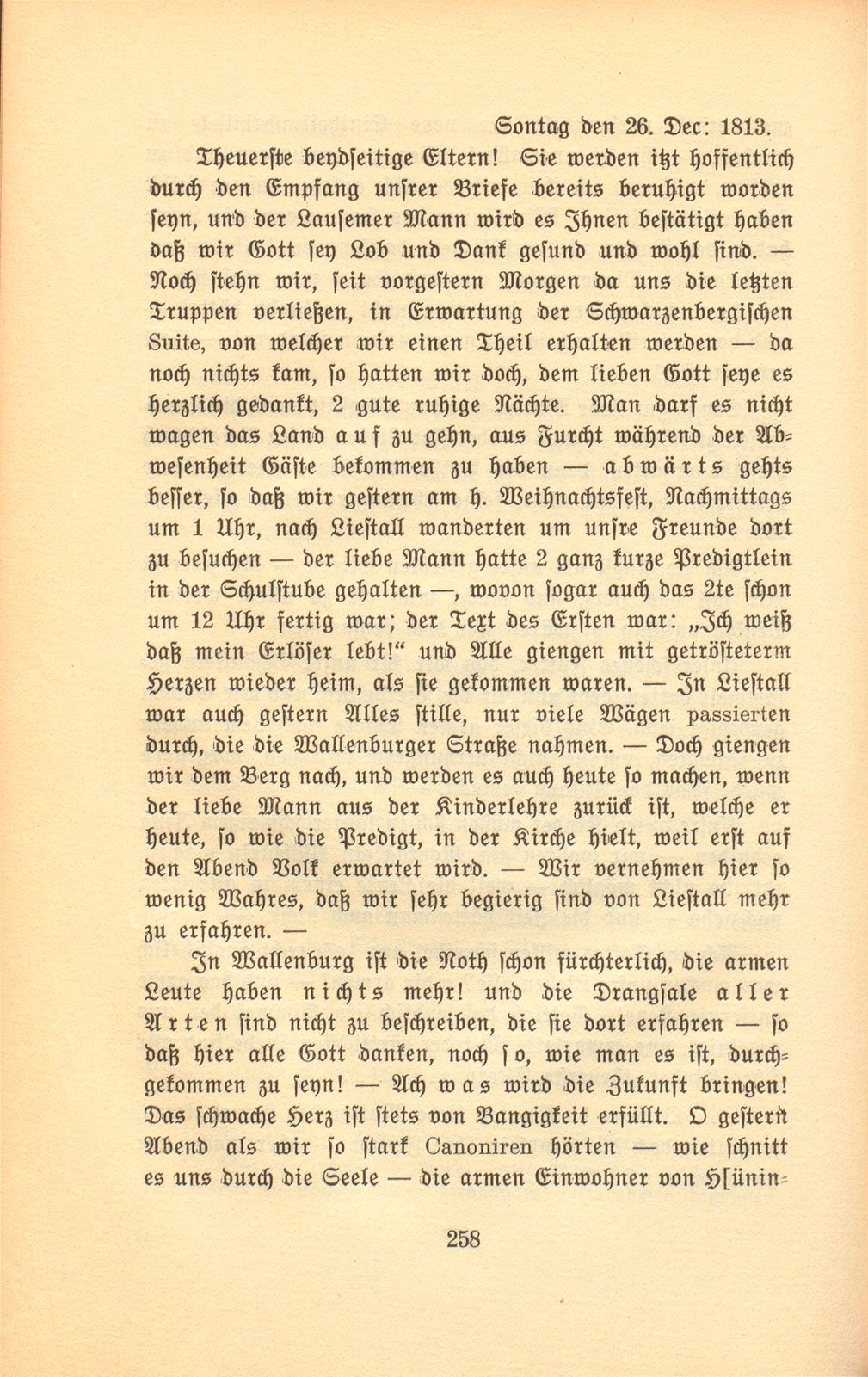 Hundertjährige Briefe einer Lausener Pfarrfrau [Susanna Maria Burckhardt-Schorndorf] – Seite 9