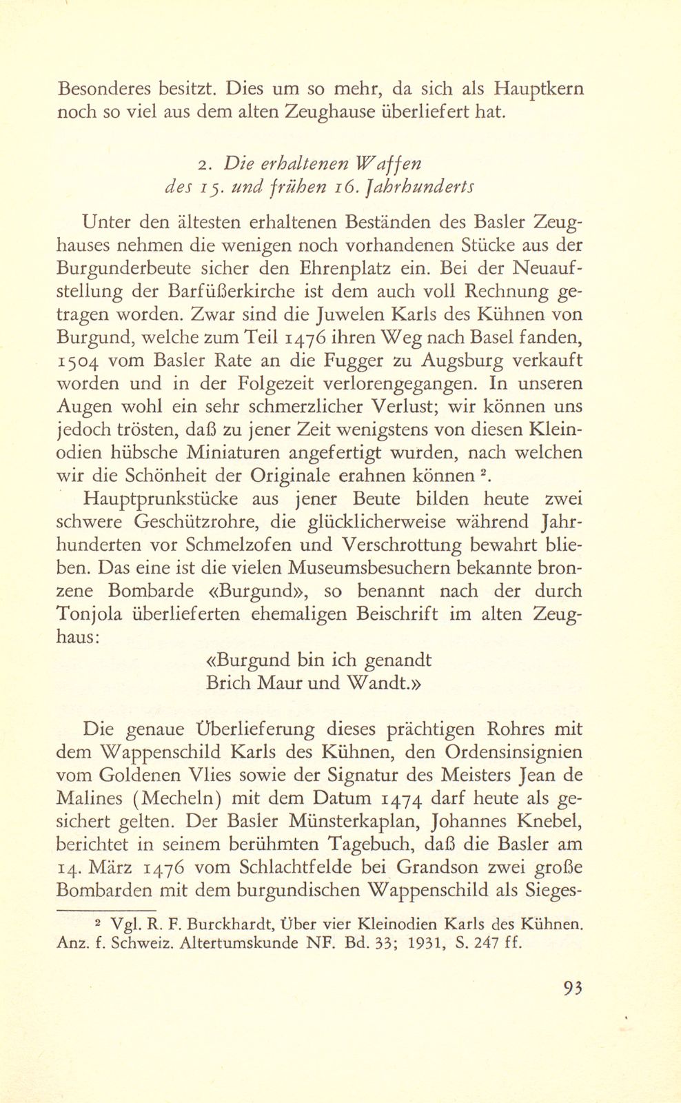 Die erhaltenen Waffenbestände des alten Basler Zeughauses – Seite 15