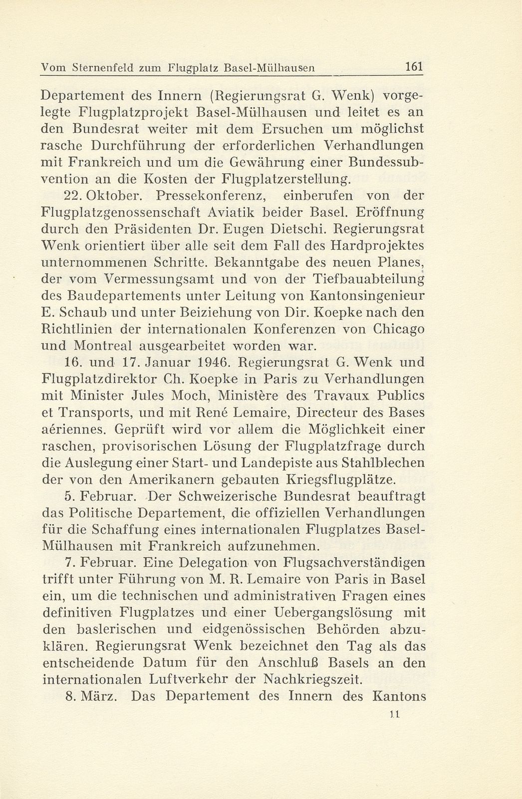 Zur Zeitgeschichte. Vom Sternenfeld zum Flugplatz Basel-Mülhausen – Seite 8