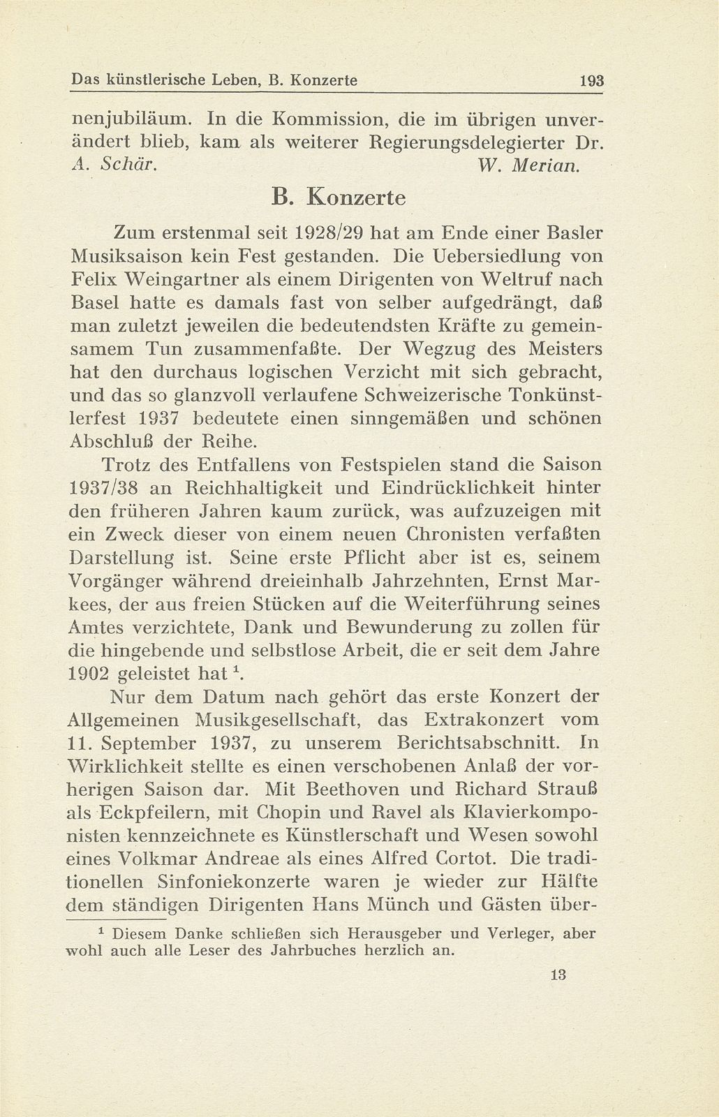 Das künstlerische Leben in Basel vom 1. Oktober 1937 bis 30. September 1938 – Seite 5