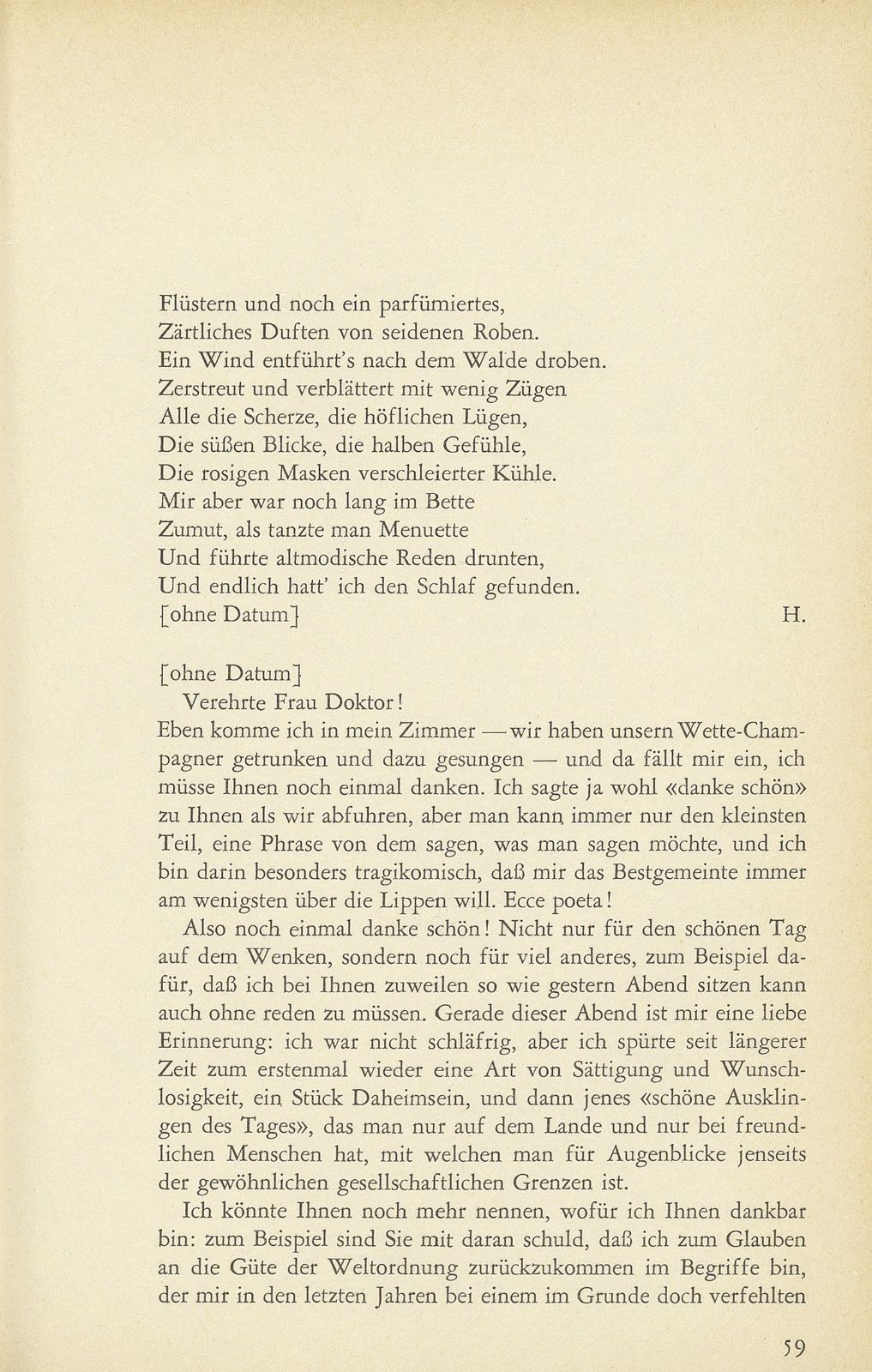 Ausgewählte Briefe an Staatsarchivar Dr. Rudolf Wackernagel oder dessen Gattin (1882-1926) – Seite 21