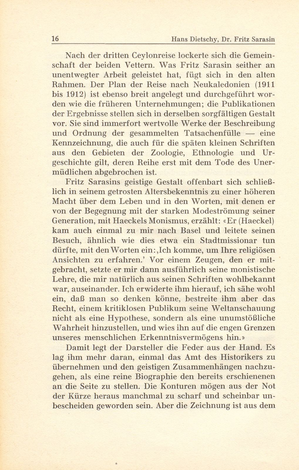 Dr. phil. Dr. h.c. Fritz Sarasin 3. Dezember 1859 bis 23. März 1942 – Seite 10