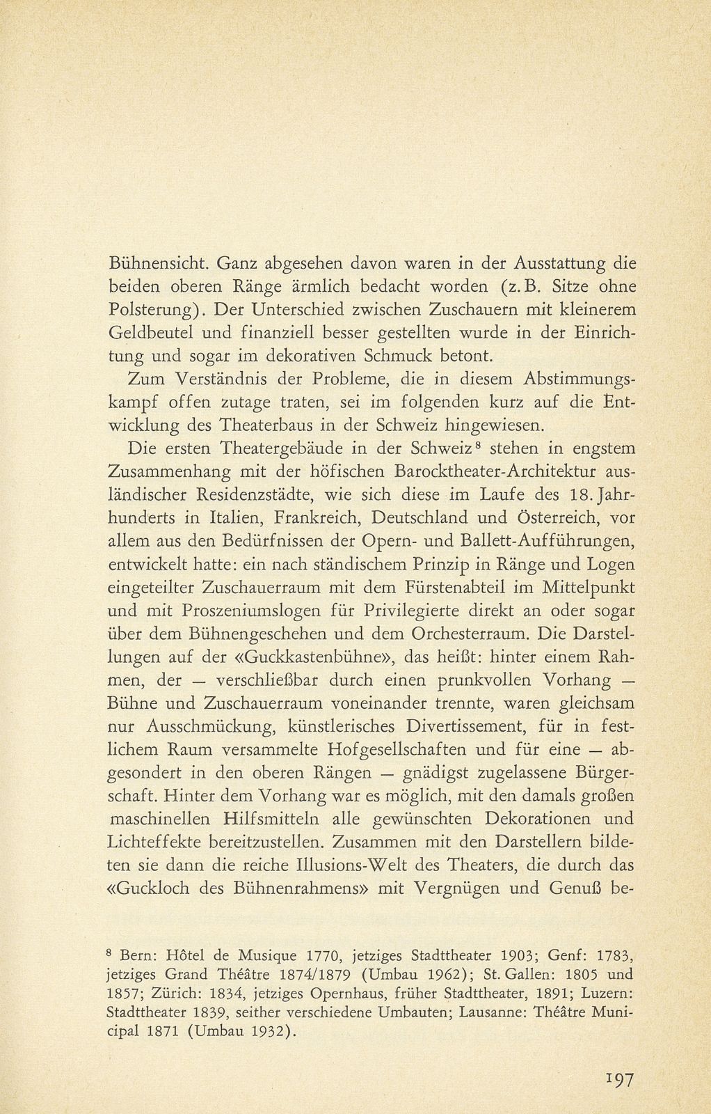 Aus der Baugeschichte des jetzigen Basler Stadttheaters. (Im Hinblick auf den im Entstehen begriffenen Neubau) – Seite 6