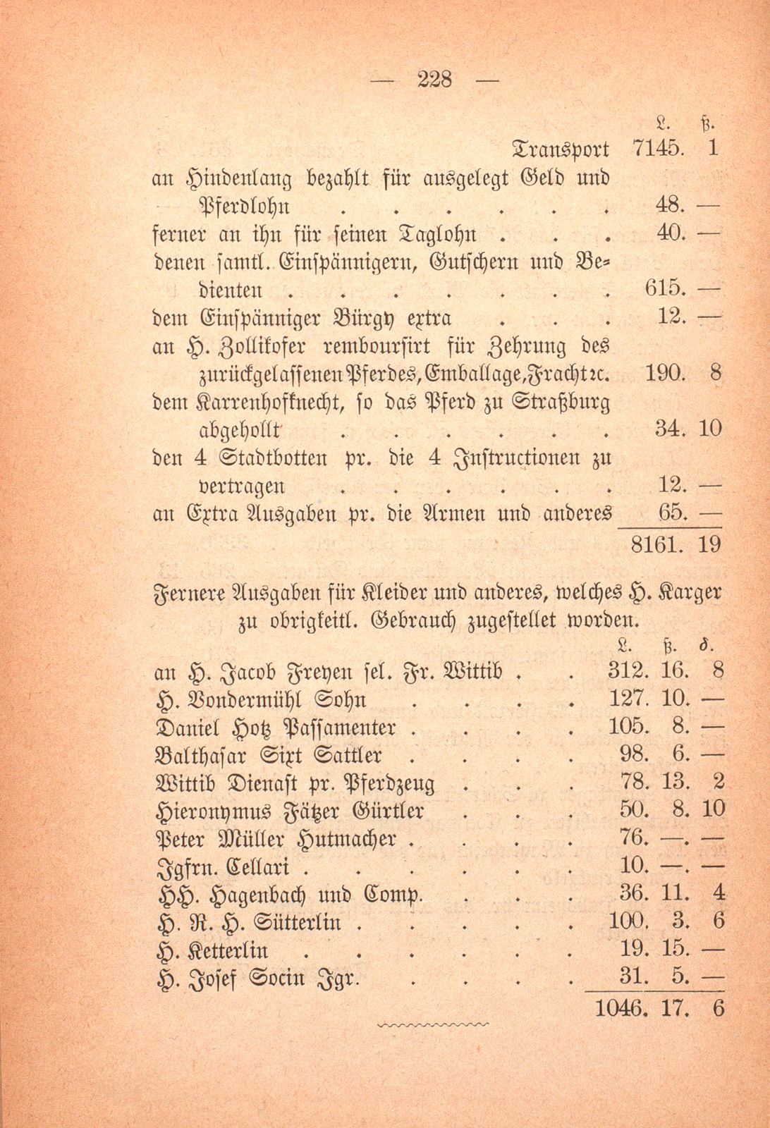 Eine Basler Gesandtschaft des vorigen Jahrhunderts – Seite 18