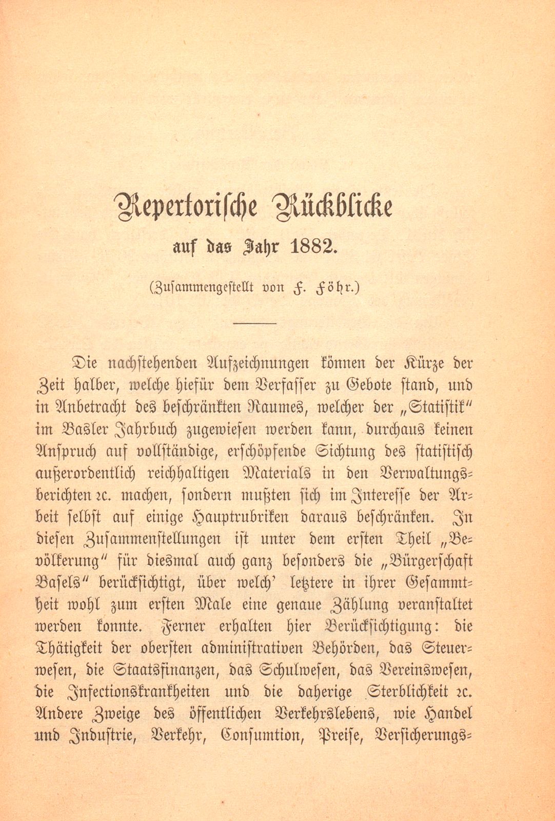 Repertorische Rückblicke auf das Jahr 1882 – Seite 1