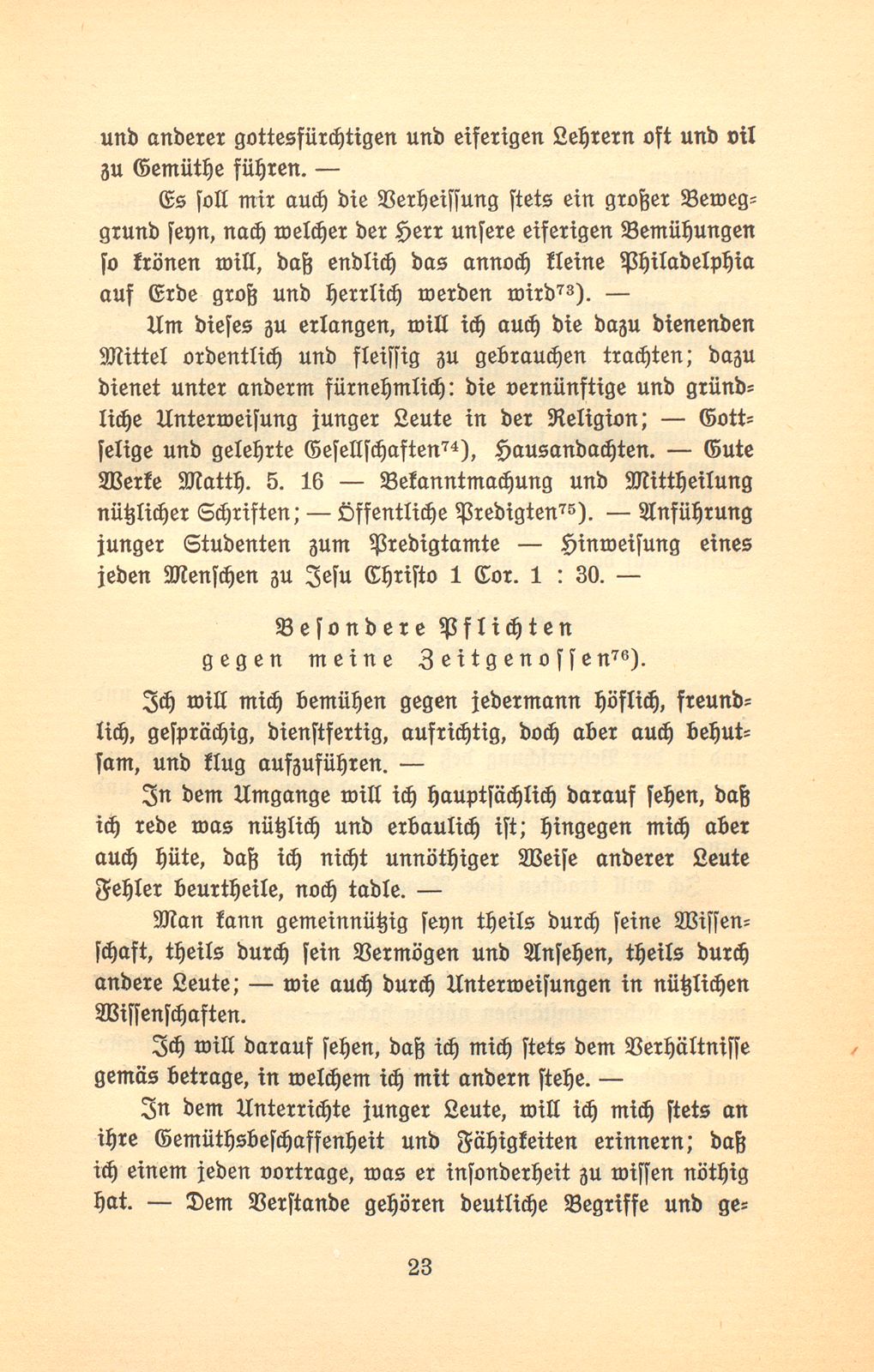 Aus den Papieren eines Pietisten und Aufklärers. [Joh. Frey] – Seite 23