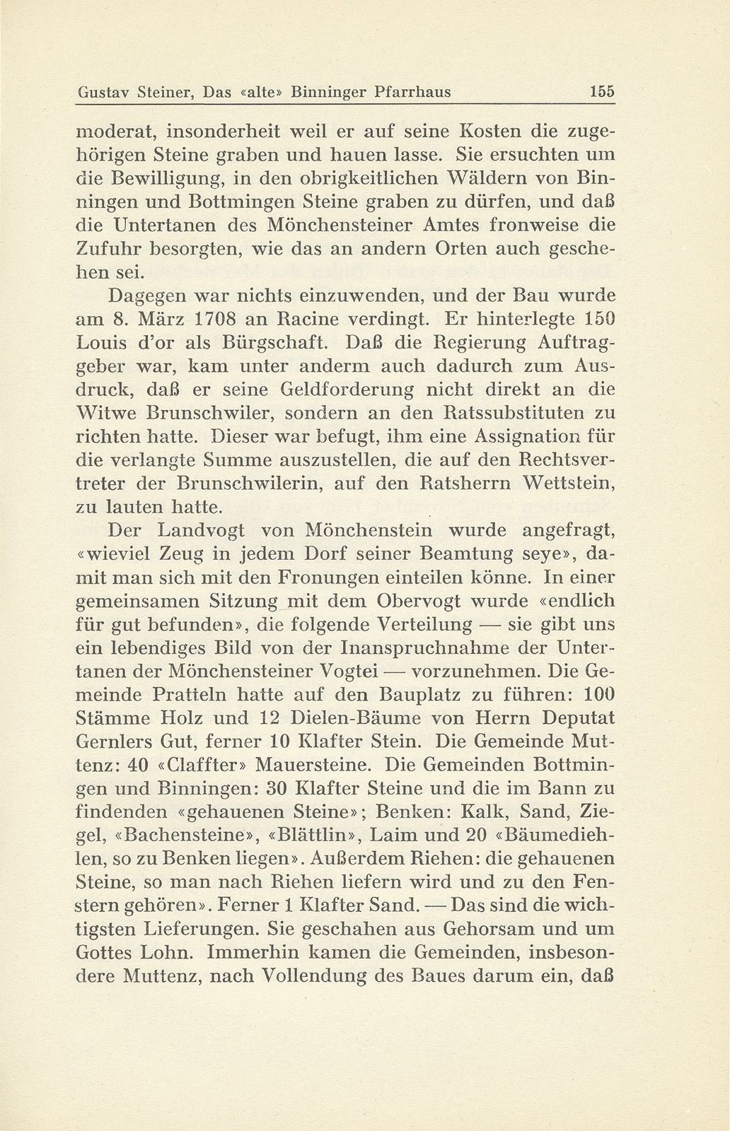 Das ‹alte› Binninger Pfarrhaus 1708-1938 – Seite 16