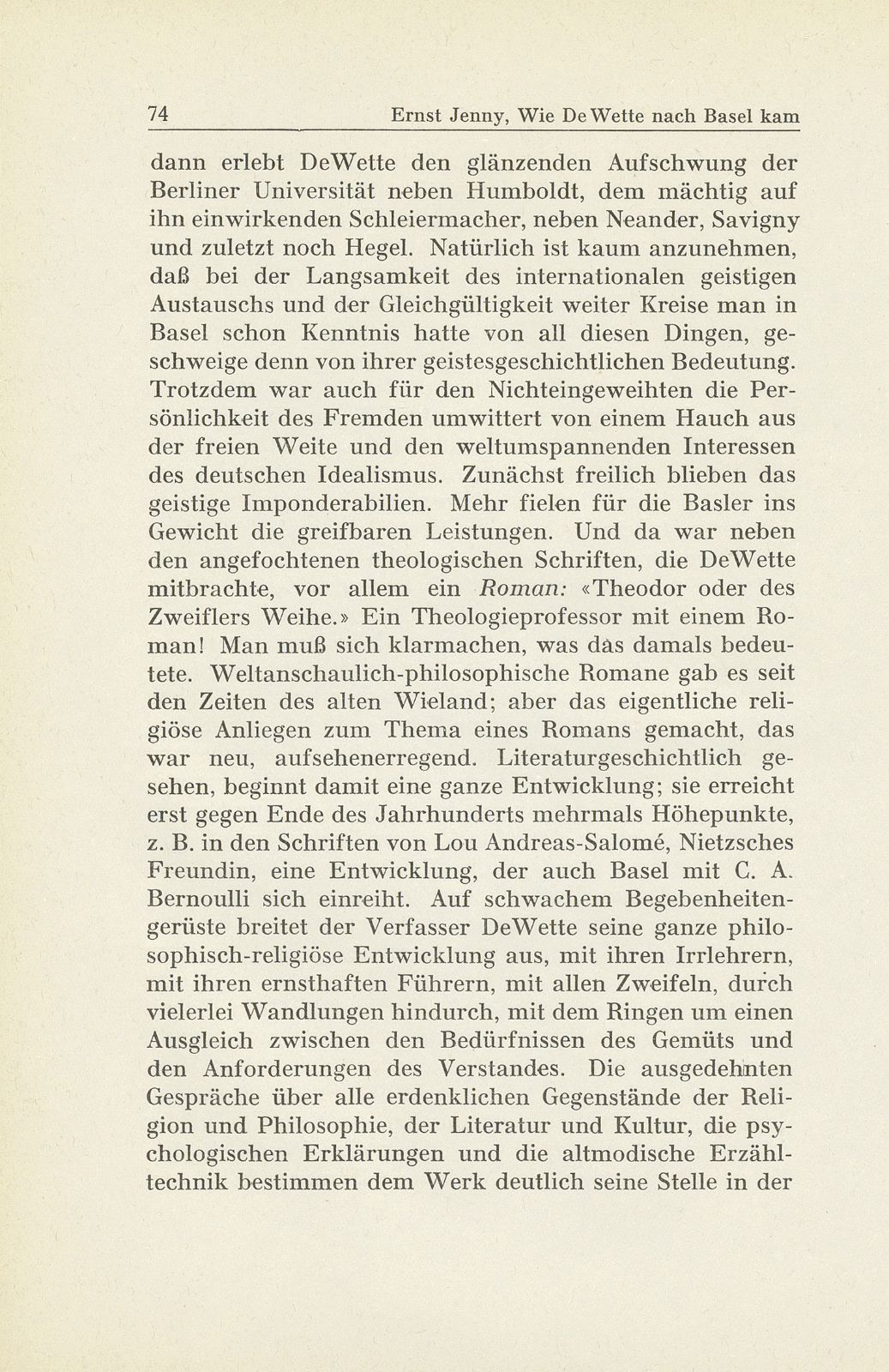 Wie De Wette nach Basel kam – Seite 24