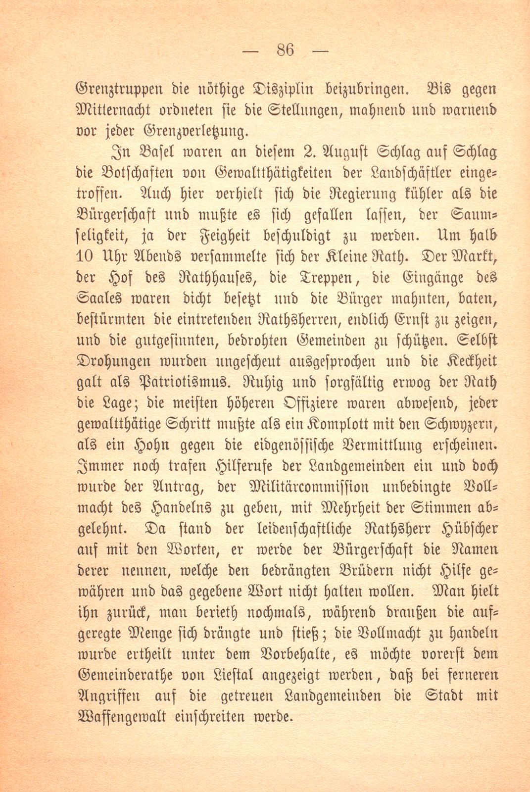 Der dritte August 1833. Mit einer Situationskarte – Seite 9