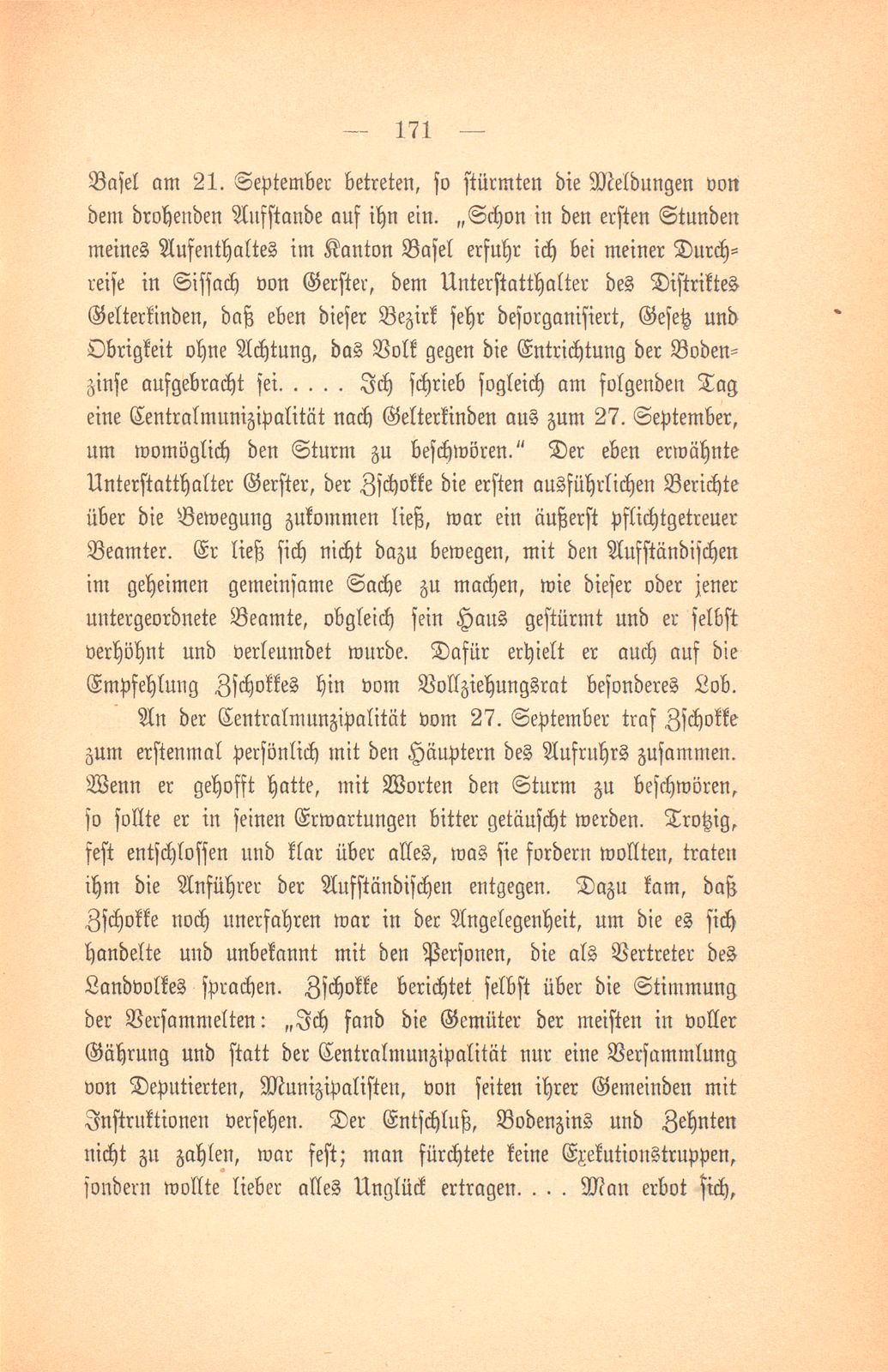 Der Bodenzinssturm in der Landschaft Basel. Oktober 1800 – Seite 7