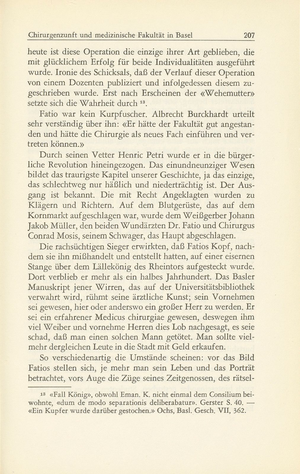 Ärzte und Wundärzte, Chirurgenzunft und medizinische Fakultät in Basel – Seite 31