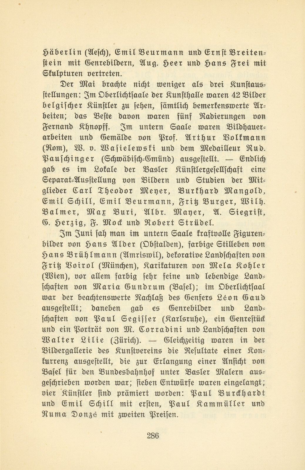 Das künstlerische Leben in Basel vom 1. November 1908 bis 31. Oktober 1909 – Seite 5