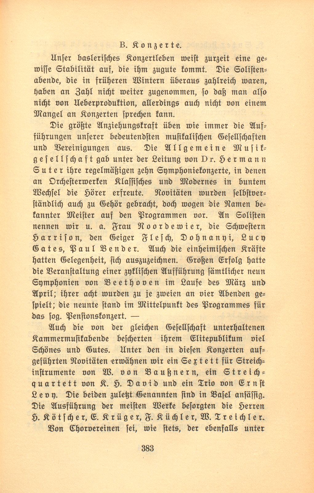 Das künstlerische Leben in Basel vom 1. November 1912 bis 31. Oktober 1913 – Seite 1