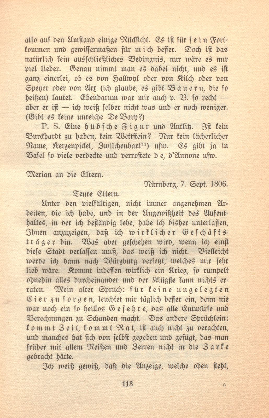 Aus den Papieren des russischen Staatsrates Andreas Merian – Seite 40