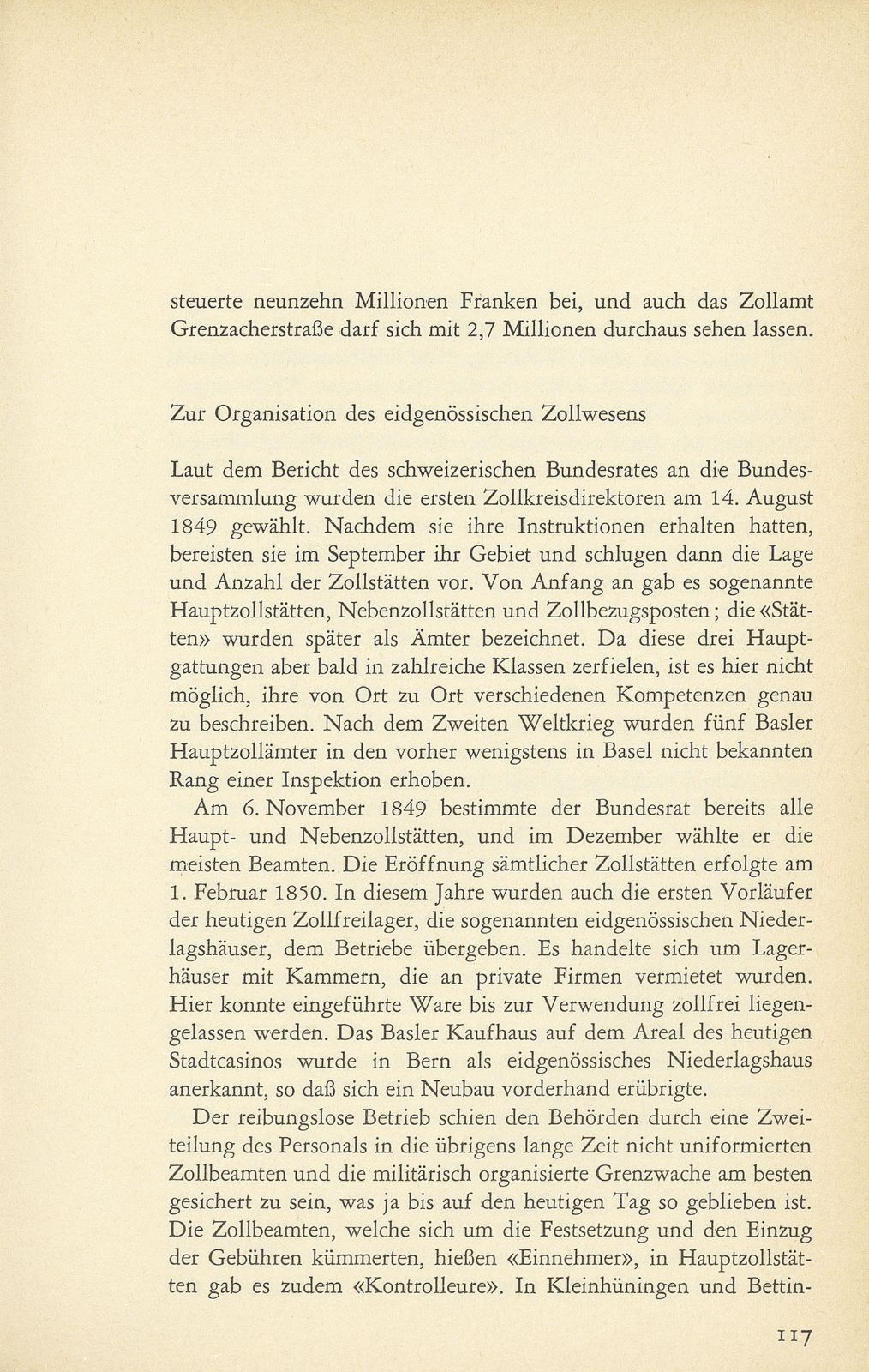 Die eidgenössischen Zollstätten im Kanton Basel-Stadt – Seite 3