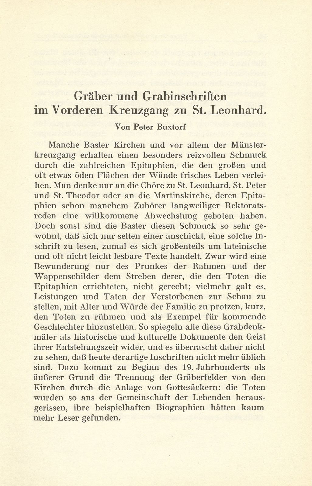 Gräber und Grabinschriften im vorderen Kreuzgang zu St. Leonhard – Seite 1