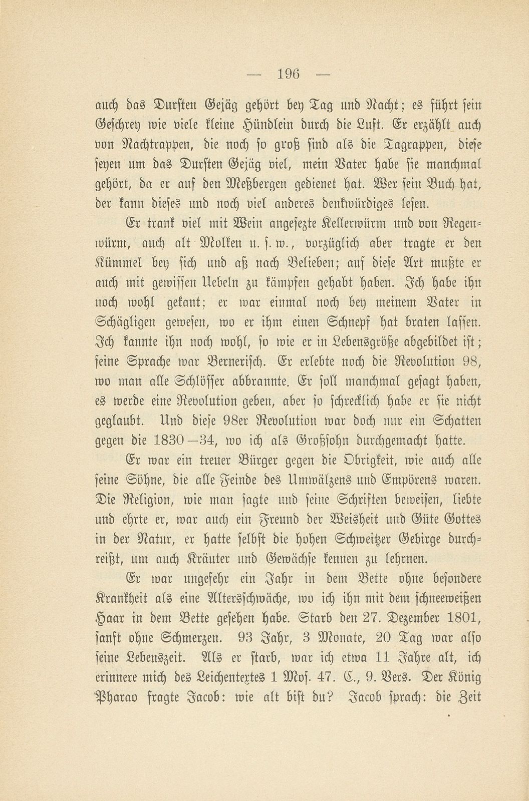 Auszüge aus dem Stammbuch der Familie Althaus auf Tschäggligen bei Bretzwil – Seite 3