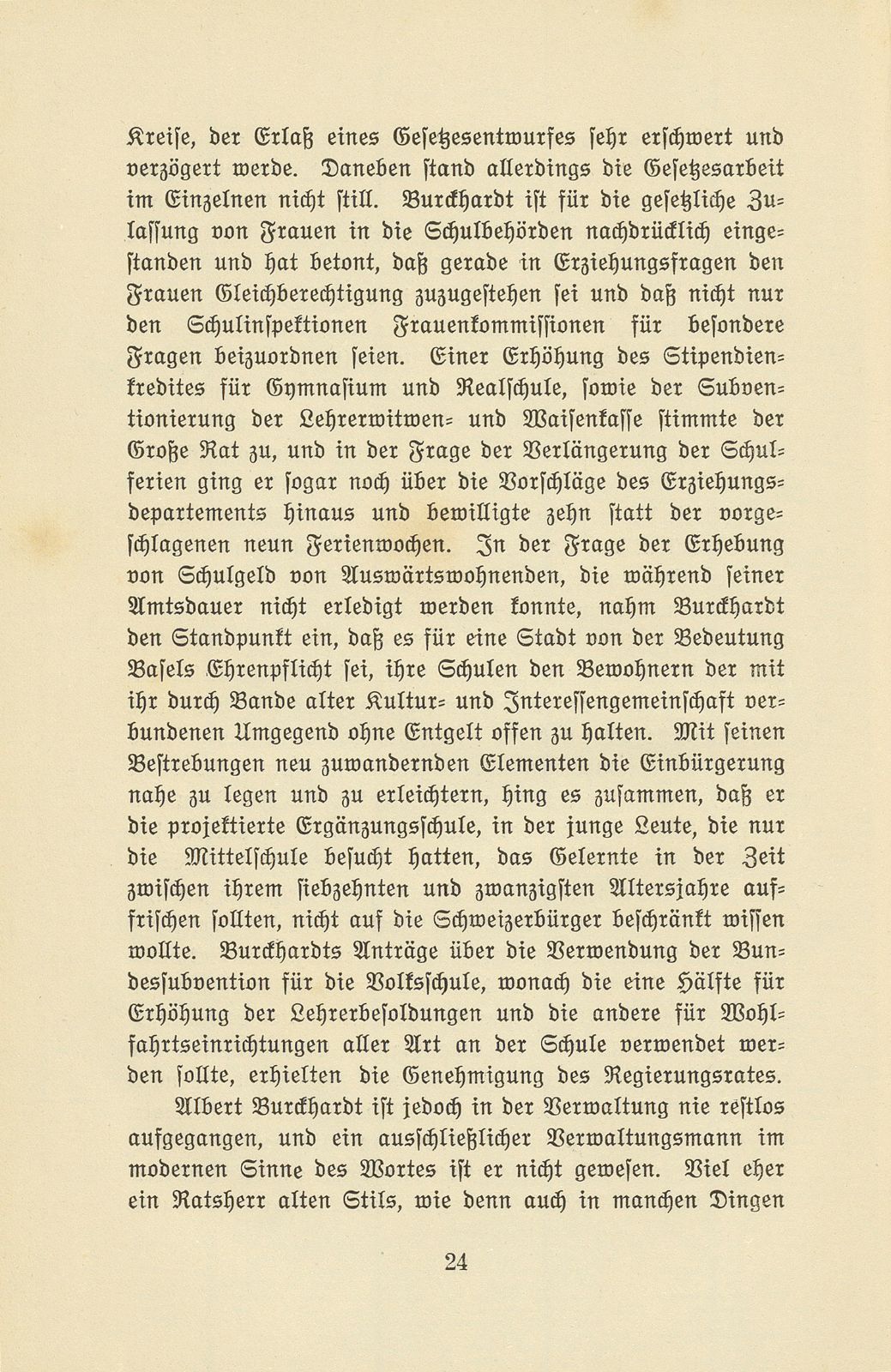 Albert Burckhardt-Finsler 18. November 1854 – 2. August 1911 – Seite 24