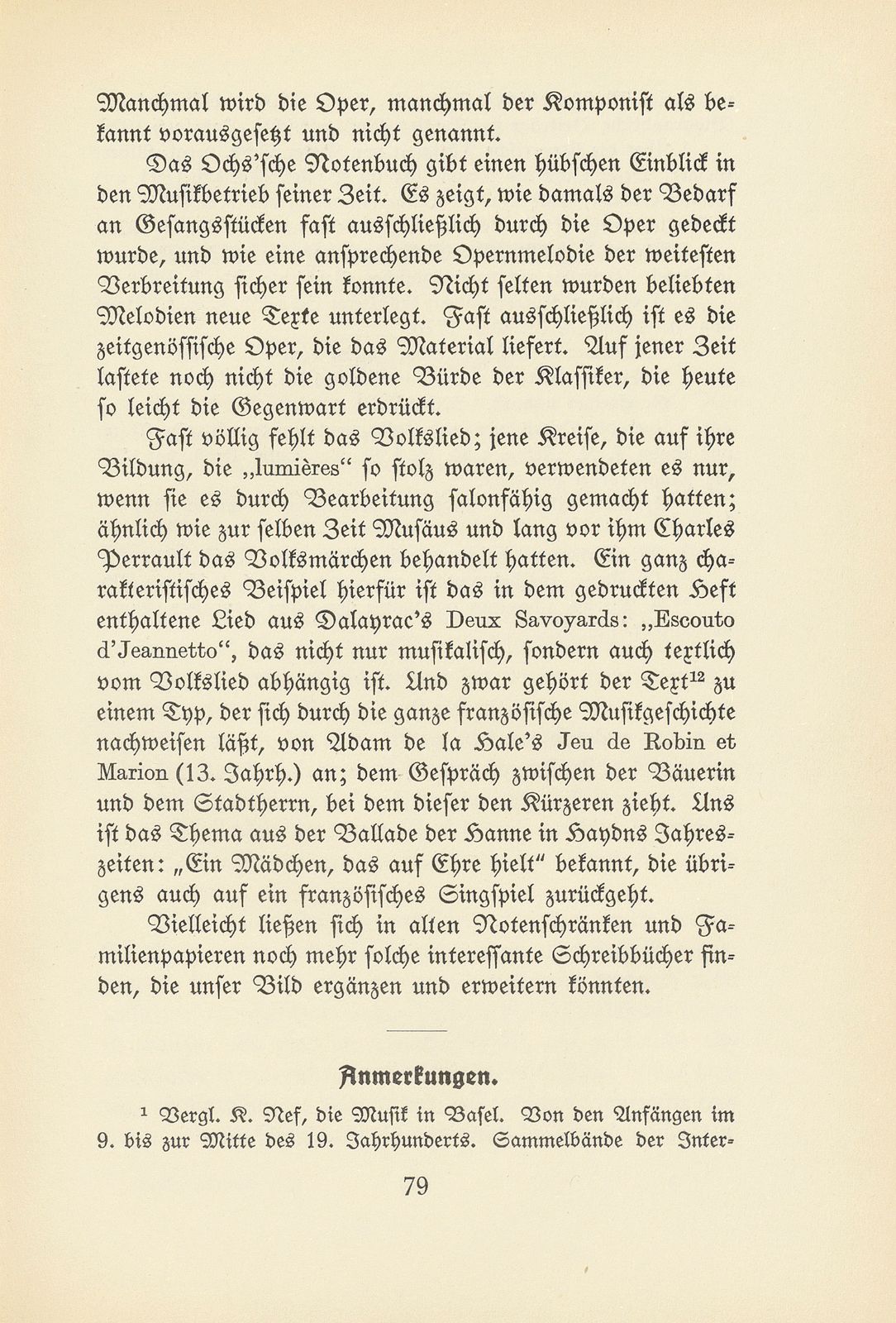 Ein handschriftliches Notenbuch aus dem Nachlass von Peter Ochs – Seite 12