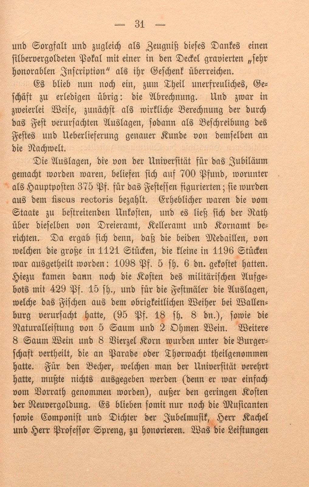 Die dritte Säcularfeier der Universität Basel 1760 – Seite 33