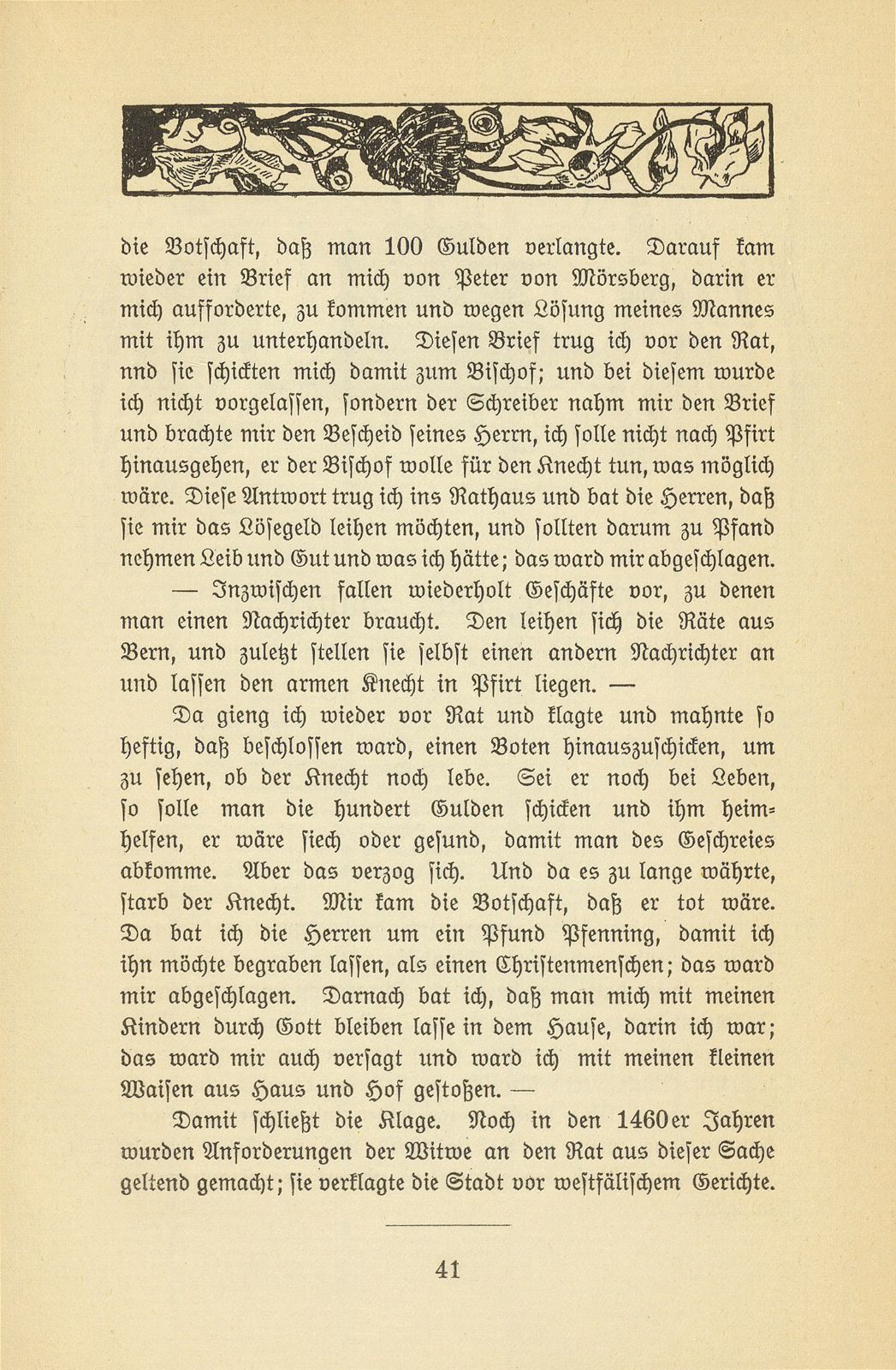 Die Geschichte vom Basler Nachrichter Hans und seinem Weibe 1445 – Seite 5