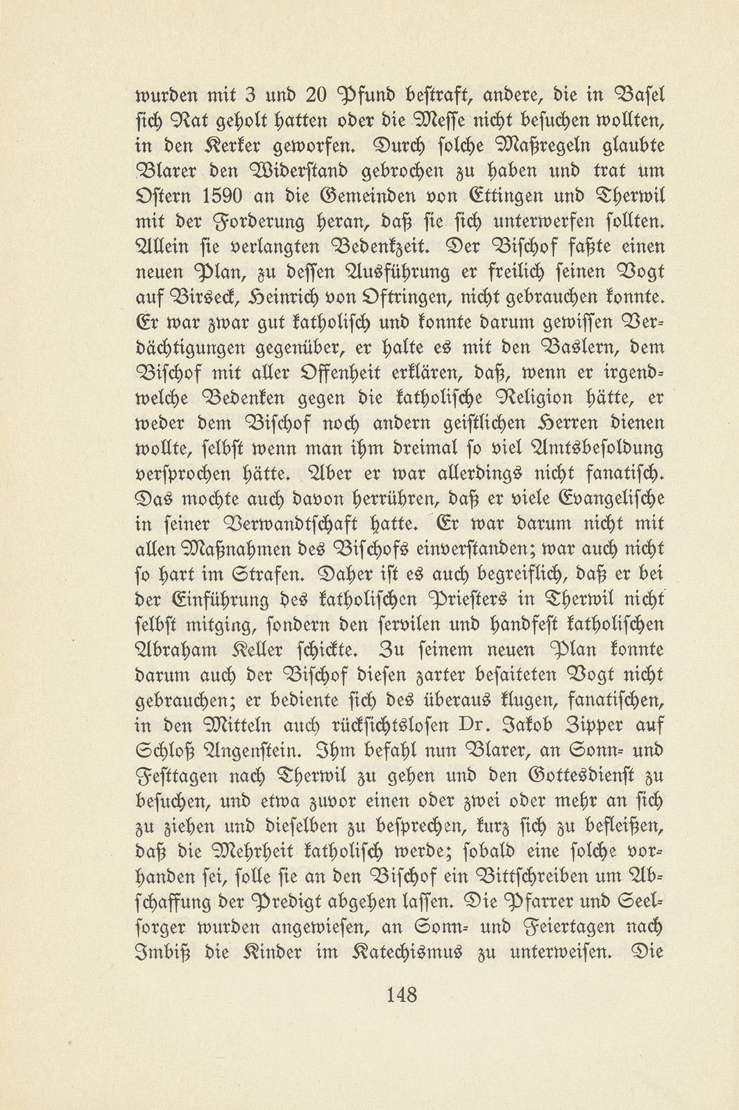 Therwil und Ettingen in der Zeit der Reformation und Gegenreformation – Seite 42