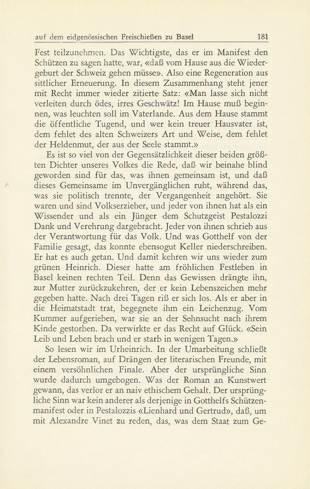 Der grüne Heinrich auf dem eidgenössischen Freischiessen zu Basel im Jahre 1844 – Seite 22