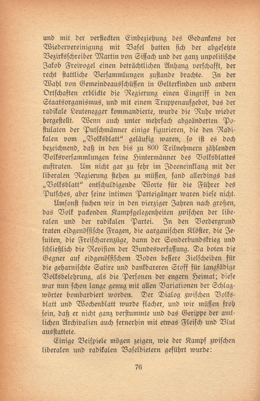 Die Anfänge des Zeitungswesens in Baselland – Seite 14