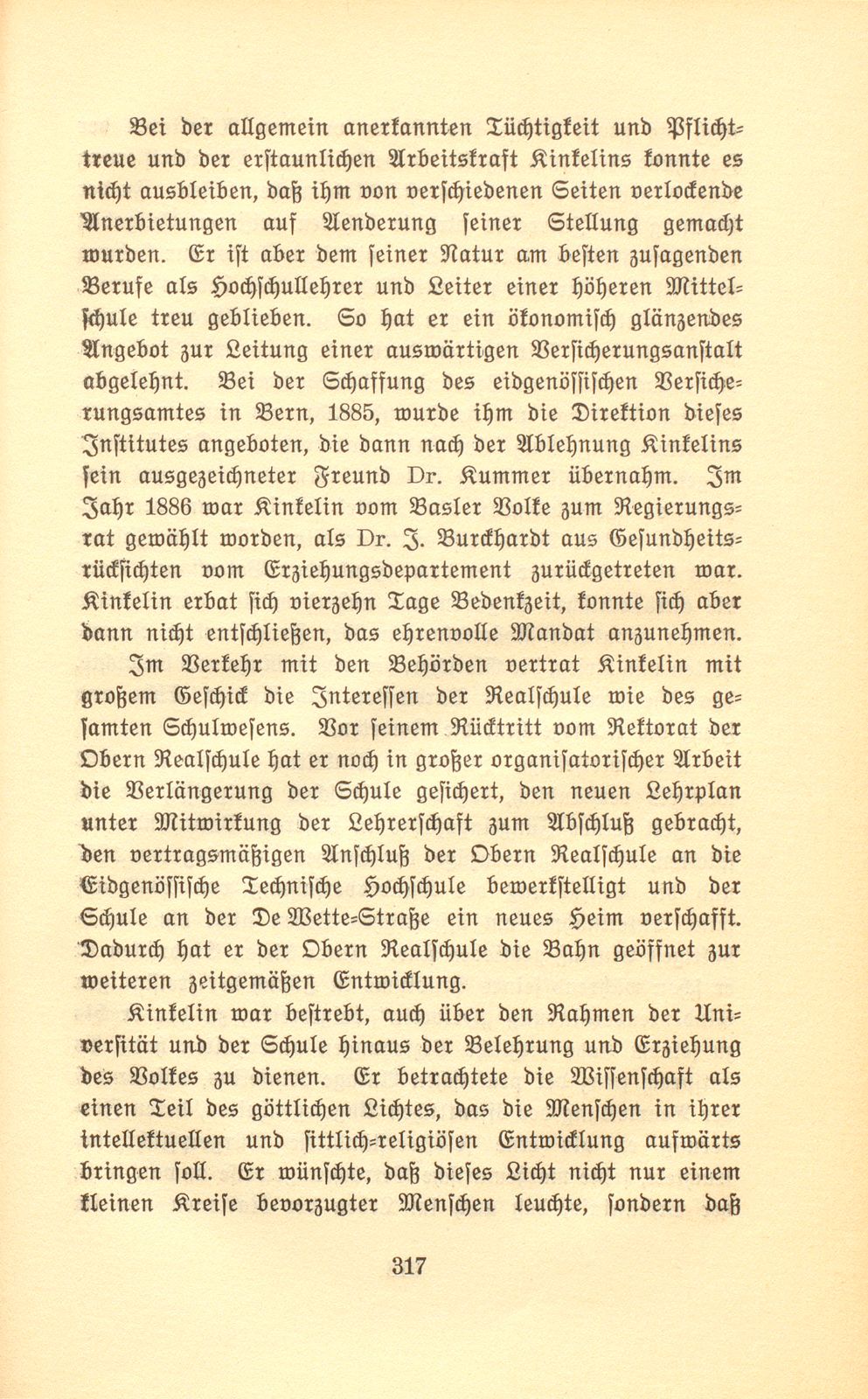 Prof. Dr. Hermann Kinkelin. 11. November 1832 bis 2. Januar 1913 – Seite 16