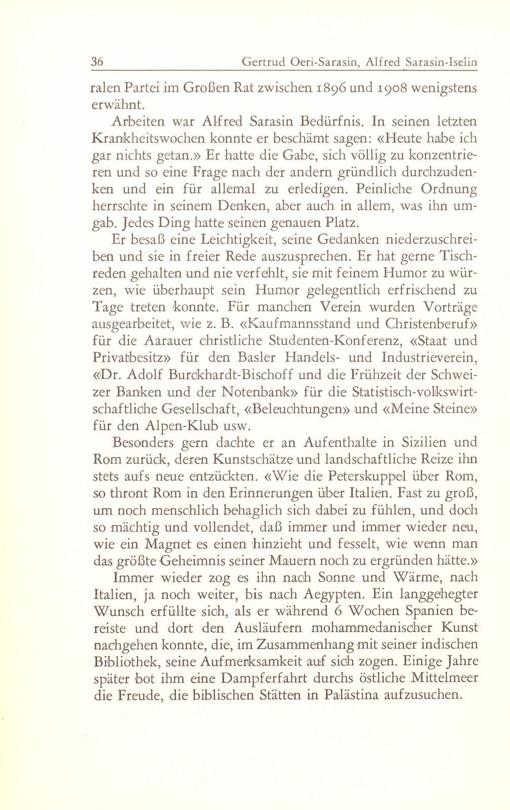 Alfred Sarasin-Iselin 27. März 1865 – 16. Dezember 1953 – Seite 12