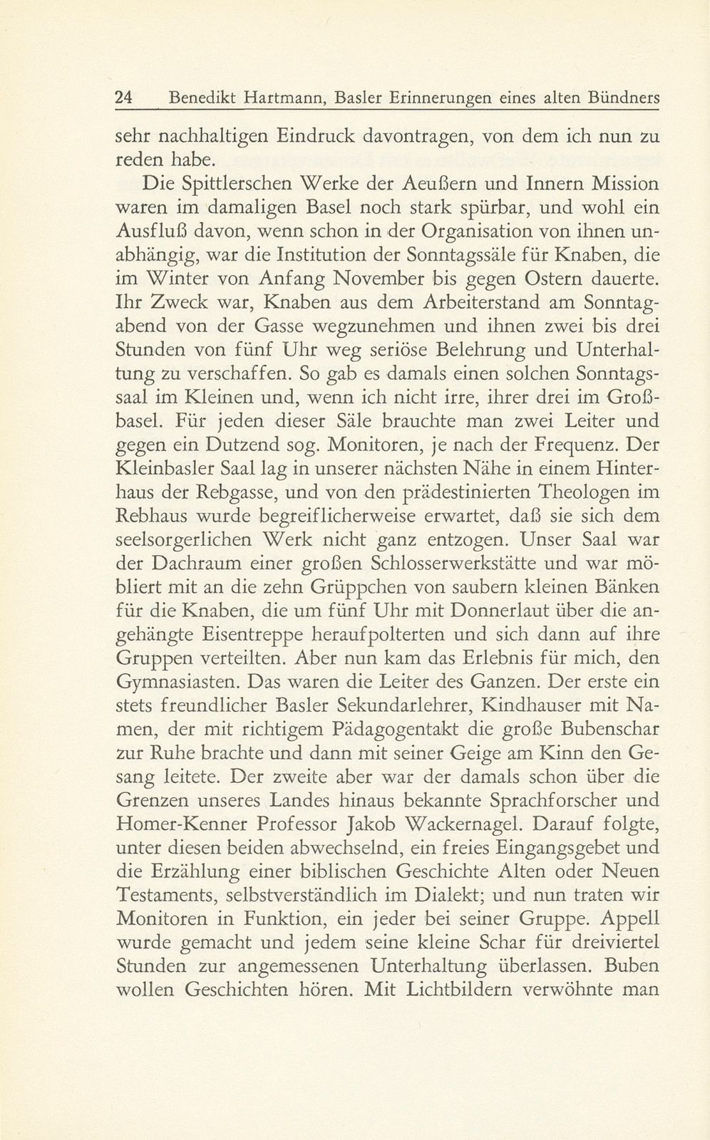 Basler Erinnerungen eines alten Bündners – Seite 11