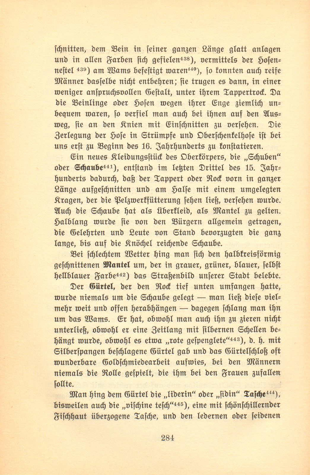 Der Basler Hausrat im Zeitalter der Spätgotik. (An Hand der schriftlichen Überlieferung.) – Seite 44