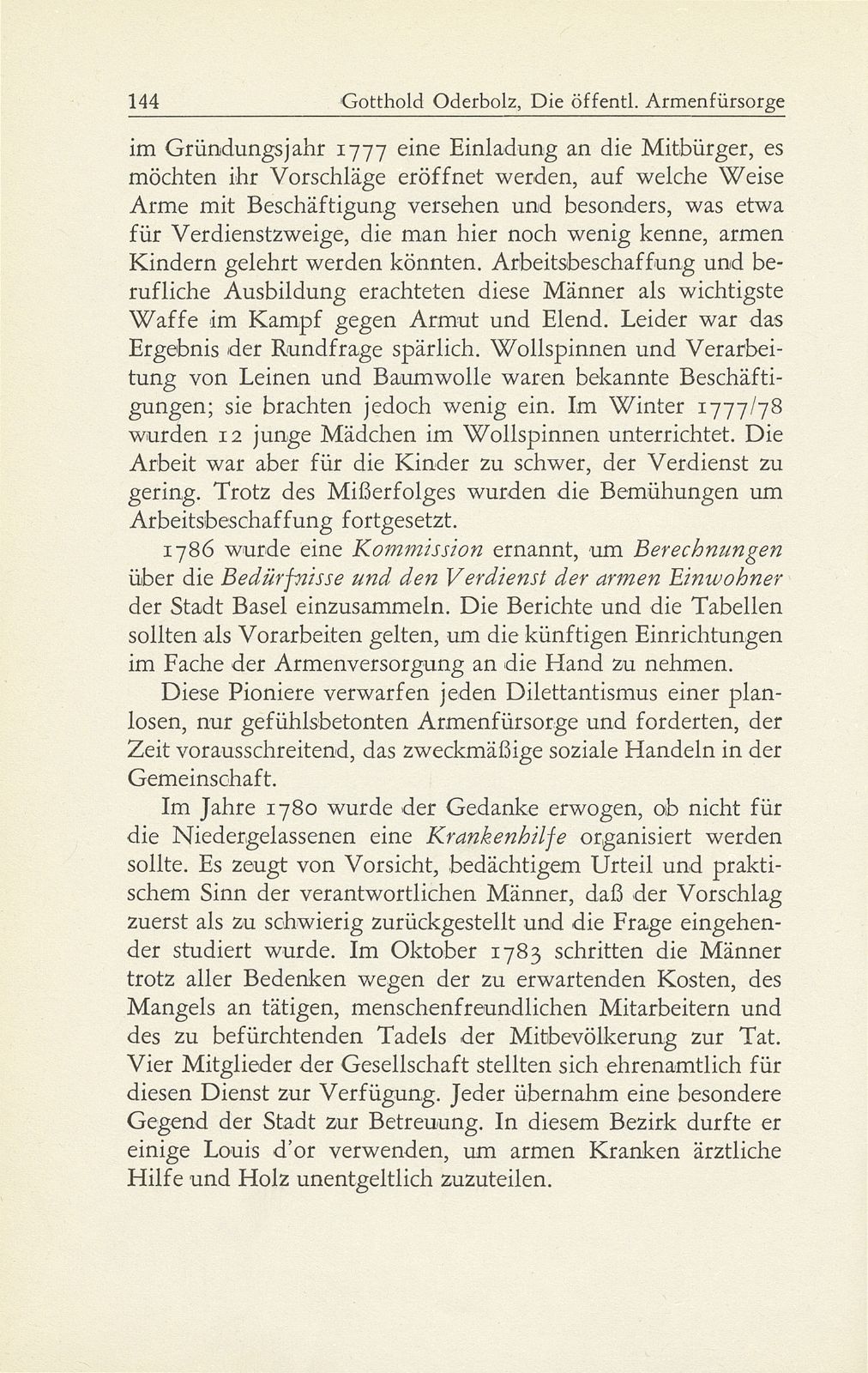 Die öffentliche Armenfürsorge der Niedergelassenen in Basel – Seite 3