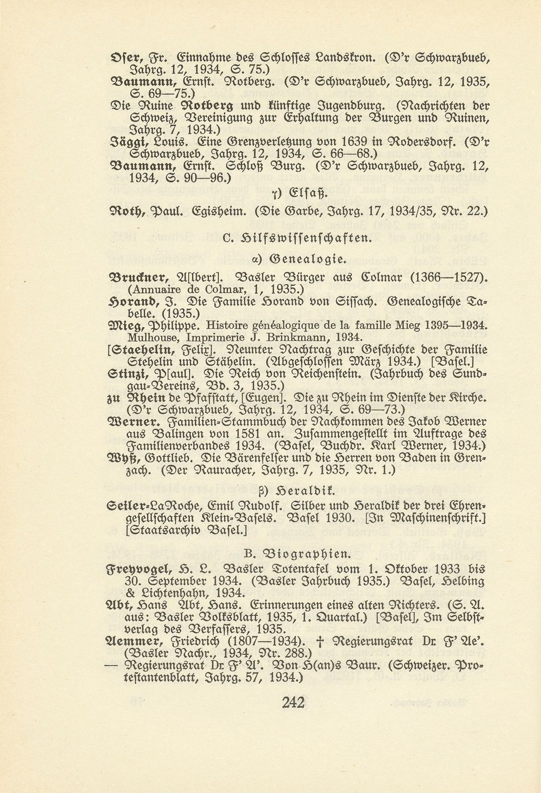 Basler Bibliographie 1935 – Seite 19