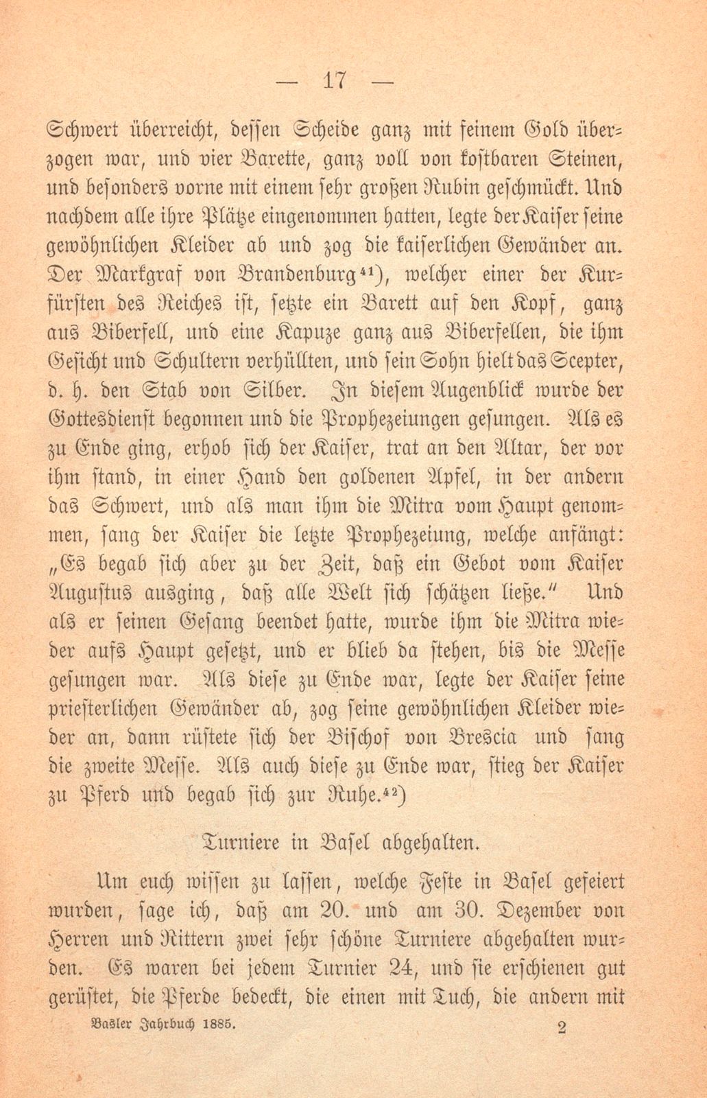 Andrea Gattaro von Padua, Tagebuch der Venetianischen Gesandten beim Concil zu Basel. (1433-1435.) – Seite 17