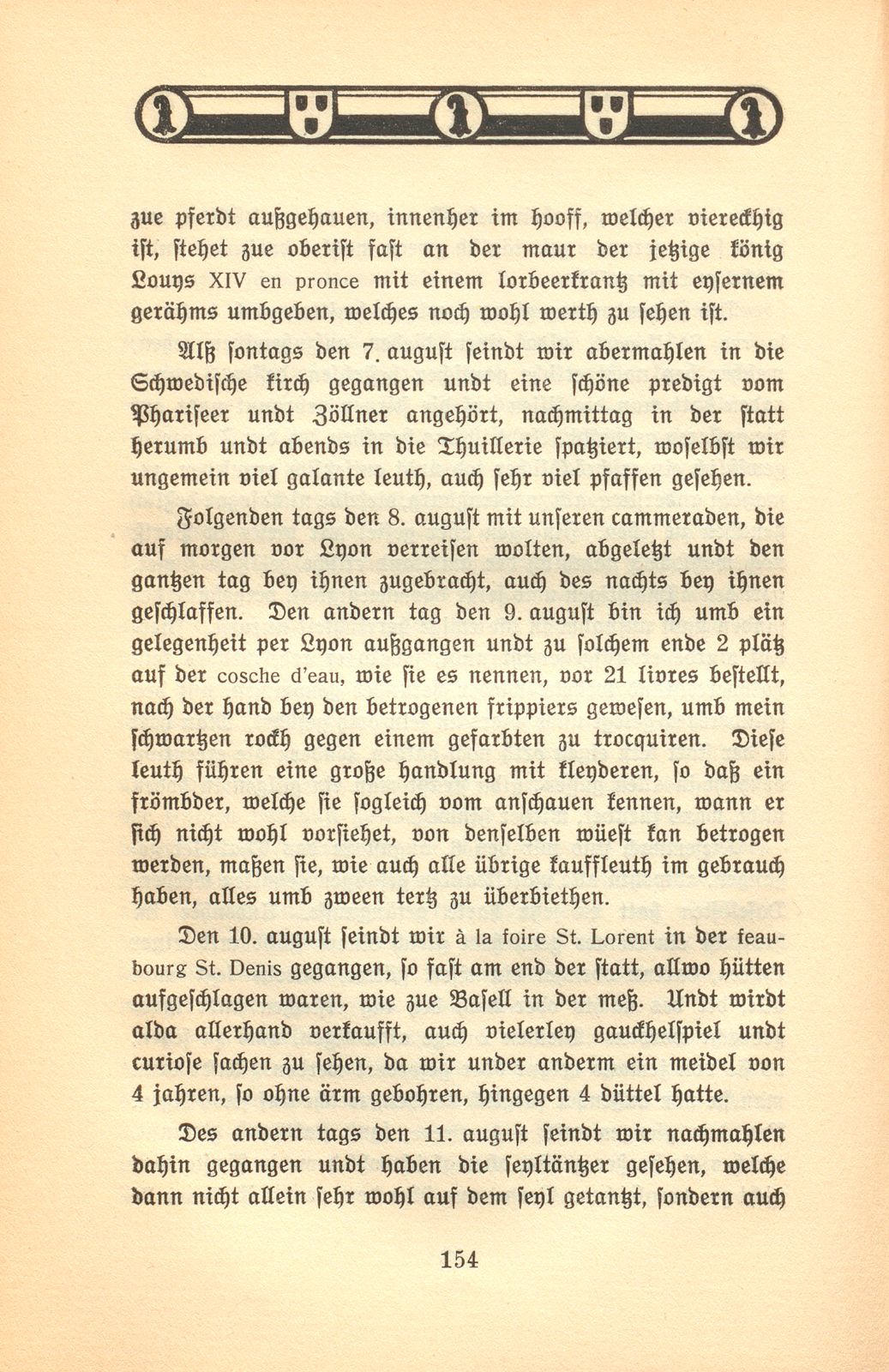 Der Aufenthalt eines Basler Kaufmanns in Paris im Jahre 1701 [Hans Burkhard Respinger] – Seite 36