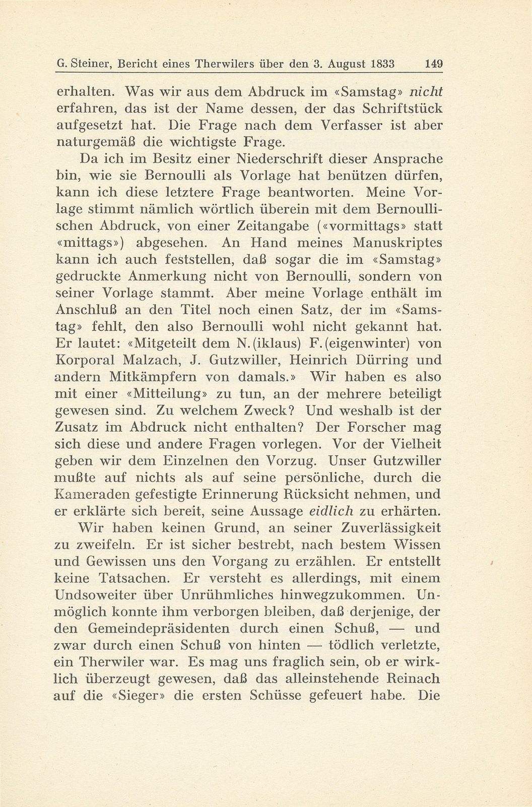 Bericht eines Therwilers über den 3. August 1833 [J. Gutzwiller-Schaub] – Seite 9