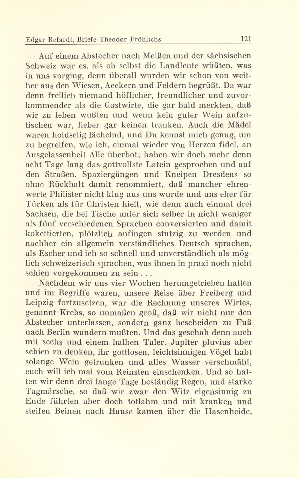 Aus Briefen Theodor Fröhlichs an Abel Burckhardt und Wilhelm Wackernagel – Seite 10