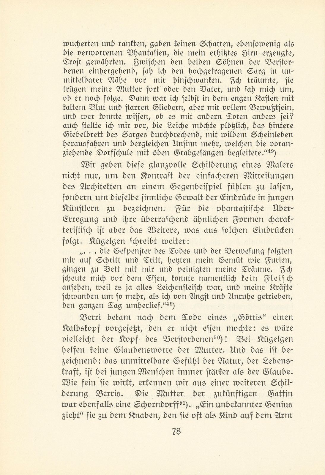 Melchior Berri. (Ein Beitrag zur Kultur des Spätklassizismus in Basel.) – Seite 20