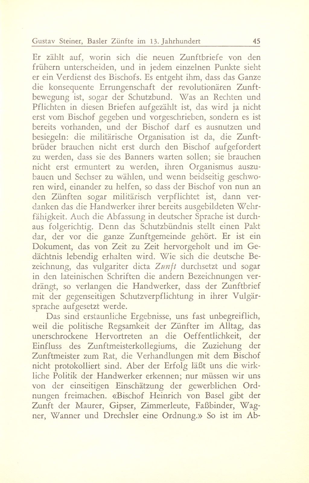 Entstehung und Charakter der Basler Zünfte im 13. Jahrhundert – Seite 29