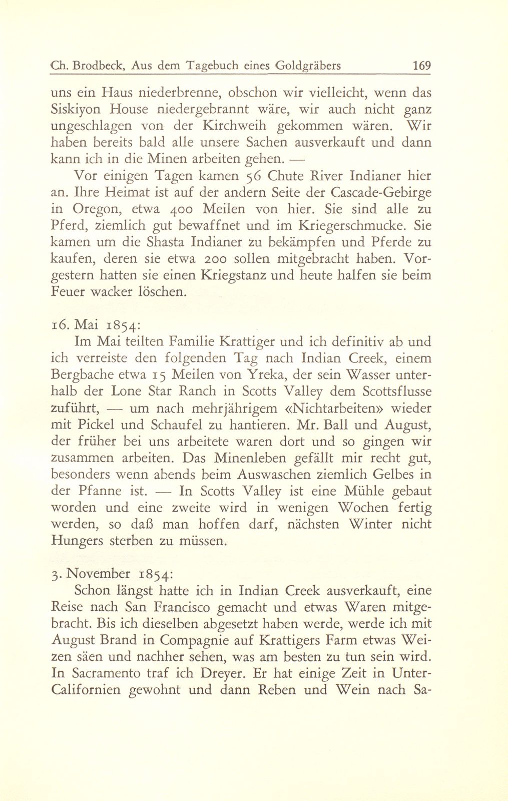 Aus dem Tagebuch eines Goldgräbers in Kalifornien [J. Chr. Brodbeck] – Seite 48