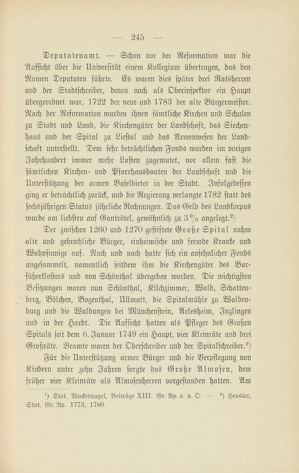 Stadt und Landschaft Basel in der zweiten Hälfte des 18. Jahrhunderts – Seite 75