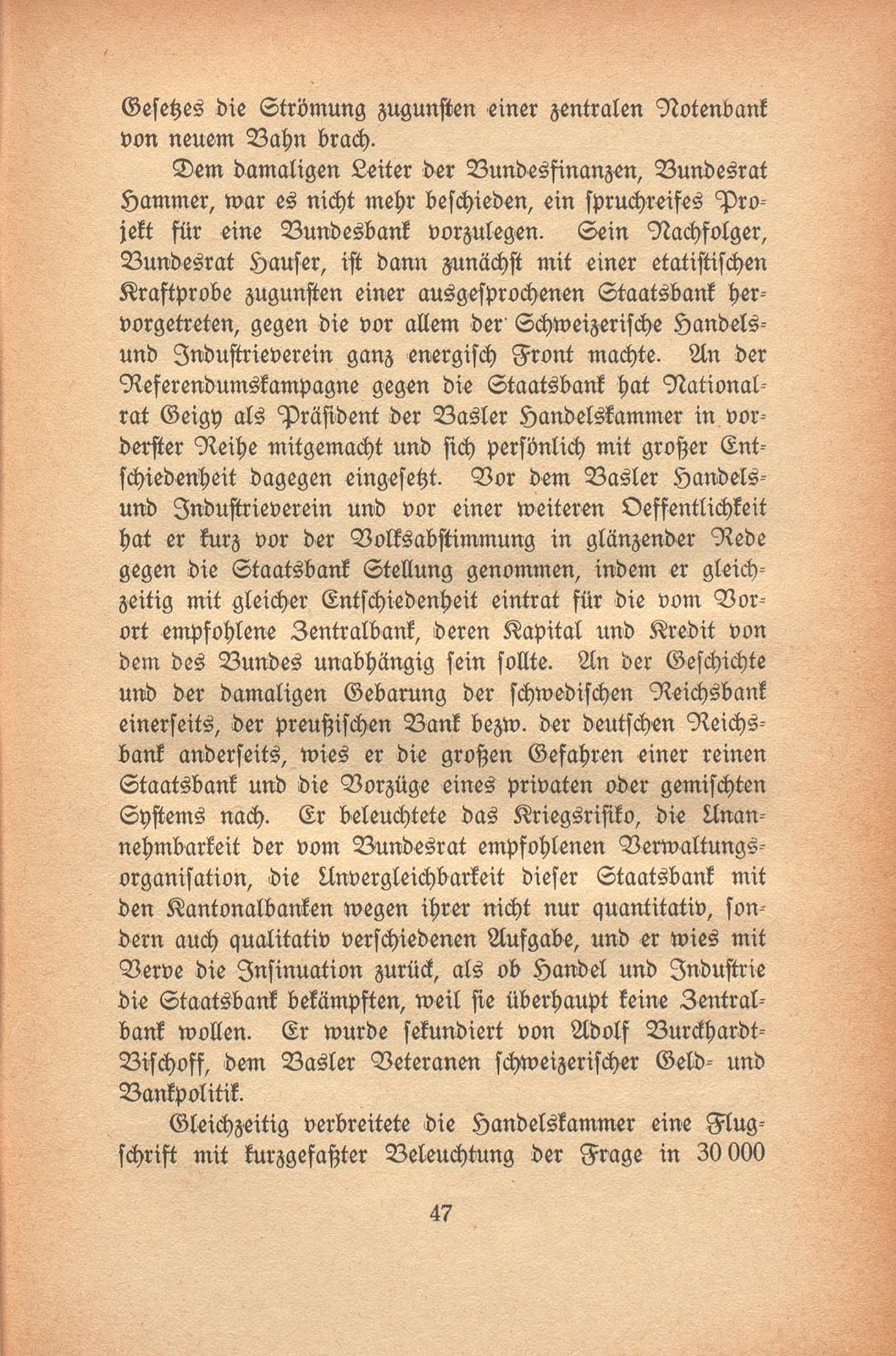 Johann Rudolf Geigy-Merian. 4. März 1830 bis 17. Februar 1917 – Seite 47