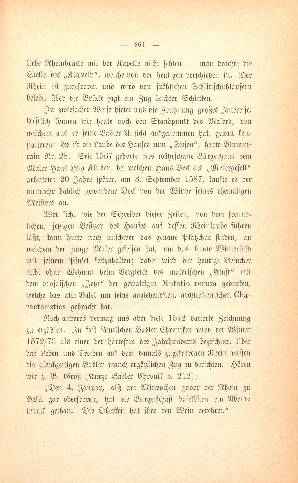 Eine Ansicht Basels aus dem Jahre 1572 – Seite 4