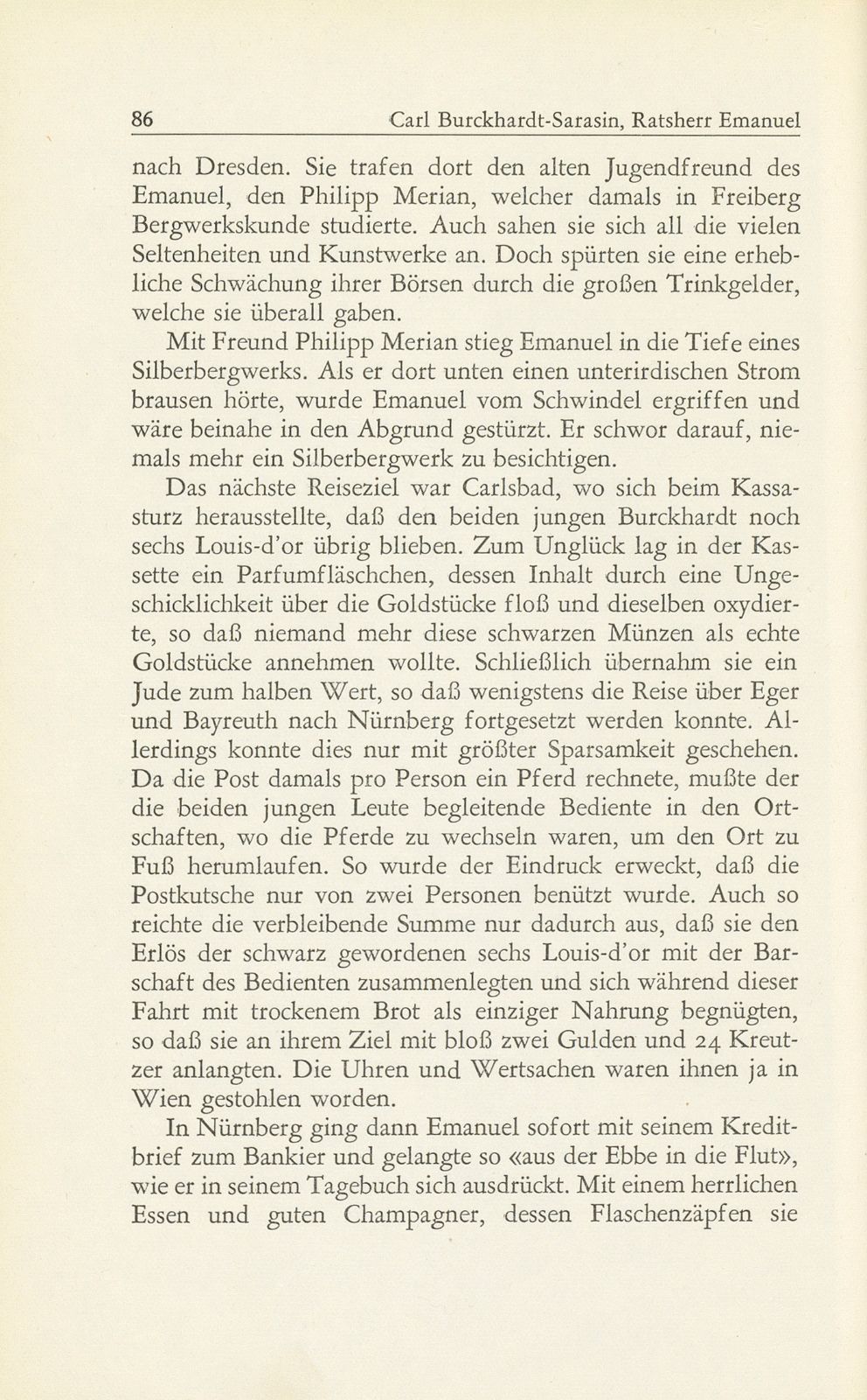 Ratsherr Emanuel Burckhardt-Sarasin und sein ‹Ratsherrenkasten› – Seite 20